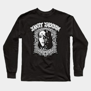 Janet Jackson Metal Style Long Sleeve T-Shirt